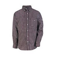 Plaid Dress Shirt-Excel Fr Comfortouch 6.5 Oz